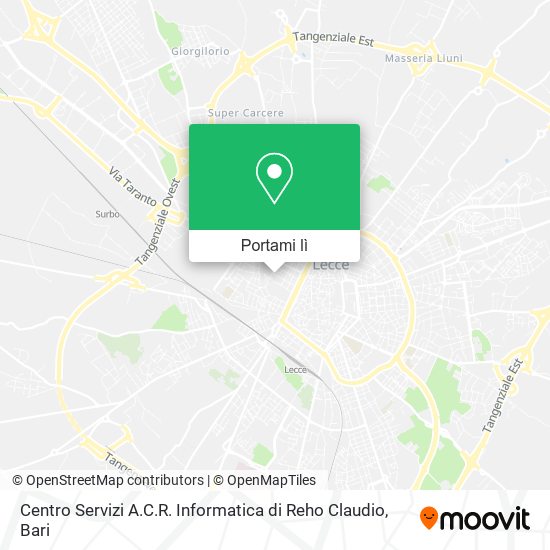 Mappa Centro Servizi A.C.R. Informatica di Reho Claudio