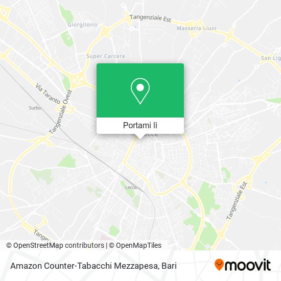 Mappa Amazon Counter-Tabacchi Mezzapesa