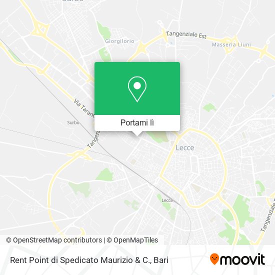Mappa Rent Point di Spedicato Maurizio & C.