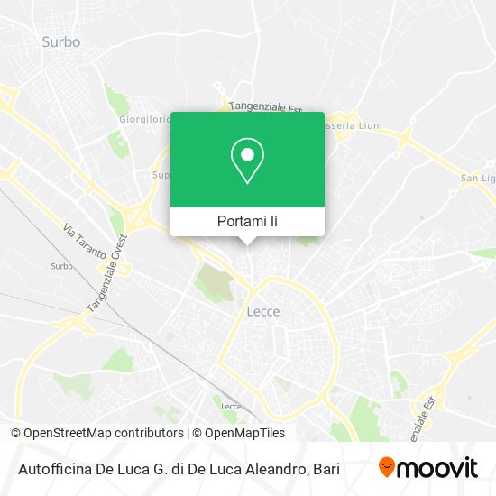 Mappa Autofficina De Luca G. di De Luca Aleandro