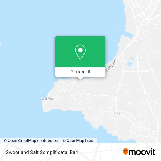 Mappa Sweet and Salt Semplificata