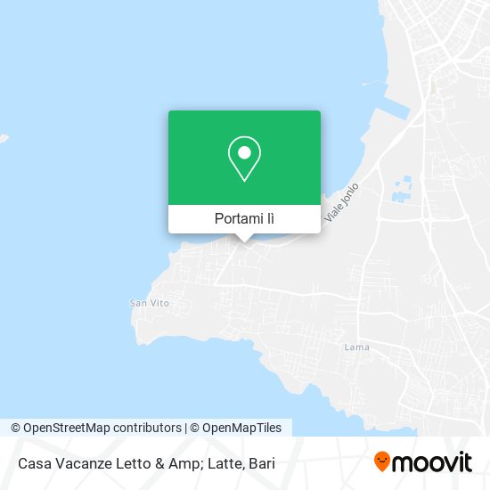 Mappa Casa Vacanze Letto & Amp; Latte