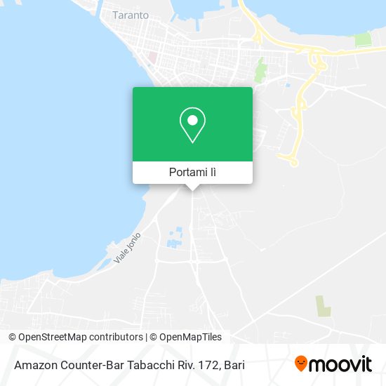 Mappa Amazon Counter-Bar Tabacchi Riv. 172