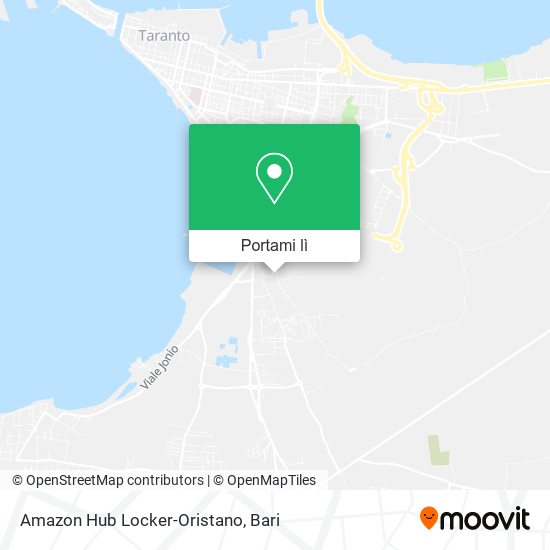 Mappa Amazon Hub Locker-Oristano