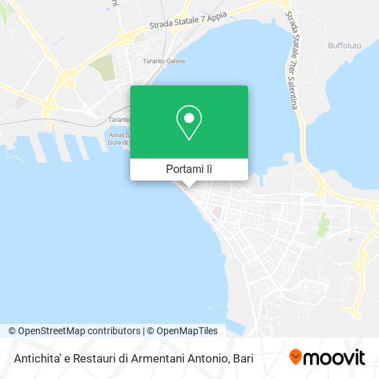 Mappa Antichita' e Restauri di Armentani Antonio