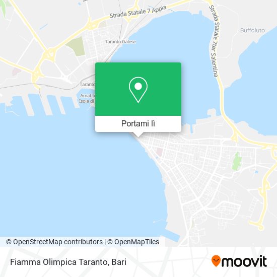 Mappa Fiamma Olimpica Taranto