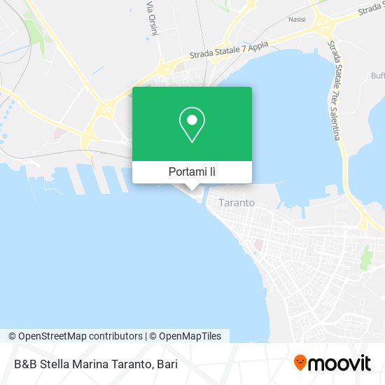 Mappa B&B Stella Marina Taranto