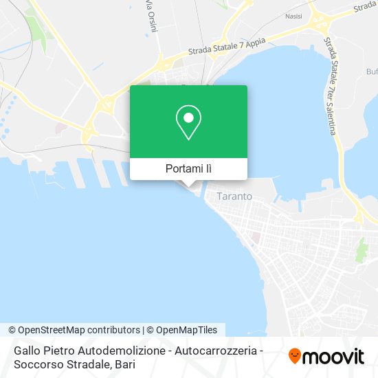 Mappa Gallo Pietro Autodemolizione - Autocarrozzeria - Soccorso Stradale