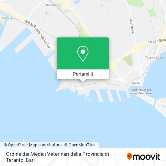 Mappa Ordine dei Medici Veterinari della Provincia di Taranto