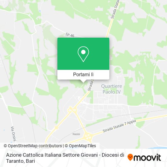 Mappa Azione Cattolica Italiana Settore Giovani - Diocesi di Taranto