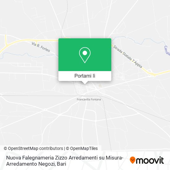 Mappa Nuova Falegnameria Zizzo Arredamenti su Misura-Arredamento Negozi