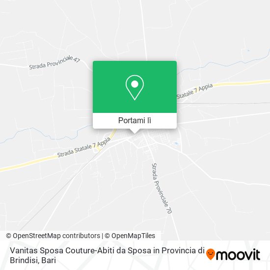 Mappa Vanitas Sposa Couture-Abiti da Sposa in Provincia di Brindisi
