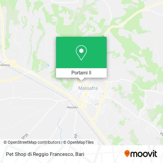 Mappa Pet Shop di Reggio Francesco