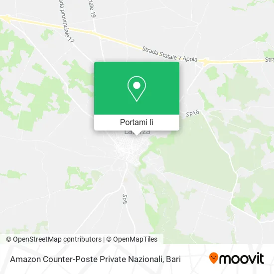 Mappa Amazon Counter-Poste Private Nazionali