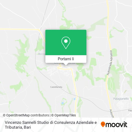 Mappa Vincenzo Sannelli Studio di Consulenza Aziendale e Tributaria
