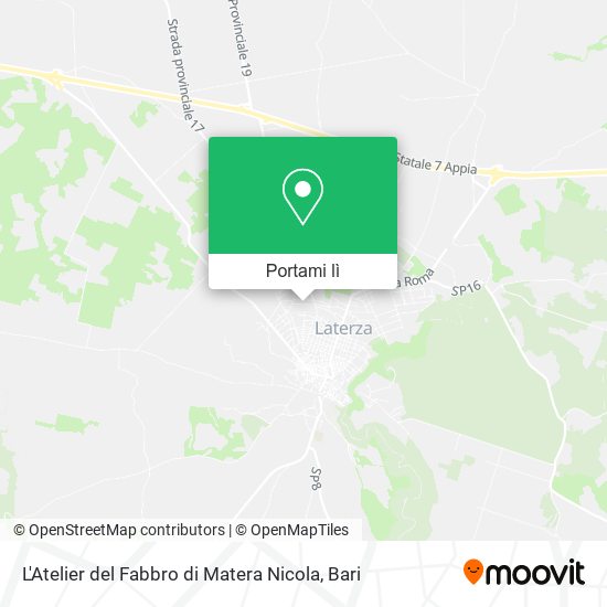 Mappa L'Atelier del Fabbro di Matera Nicola