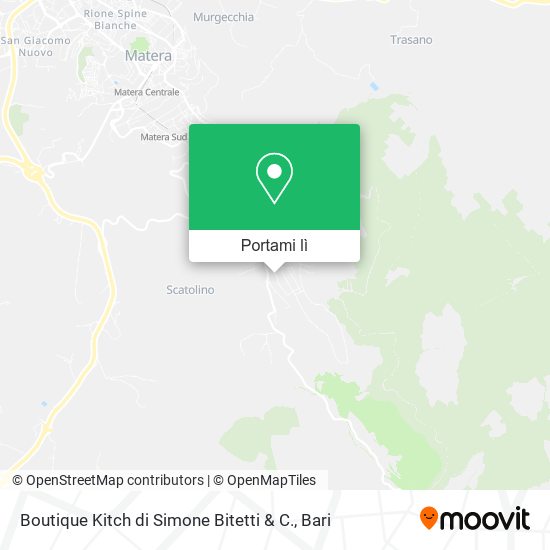 Mappa Boutique Kitch di Simone Bitetti & C.