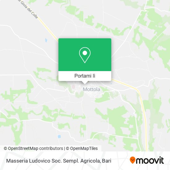 Mappa Masseria Ludovico Soc. Sempl. Agricola
