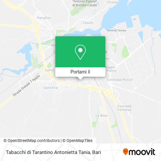 Mappa Tabacchi di Tarantino Antonietta Tania