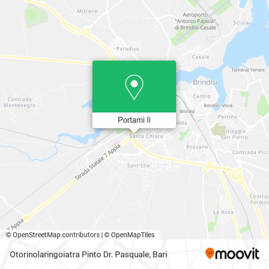 Mappa Otorinolaringoiatra Pinto Dr. Pasquale