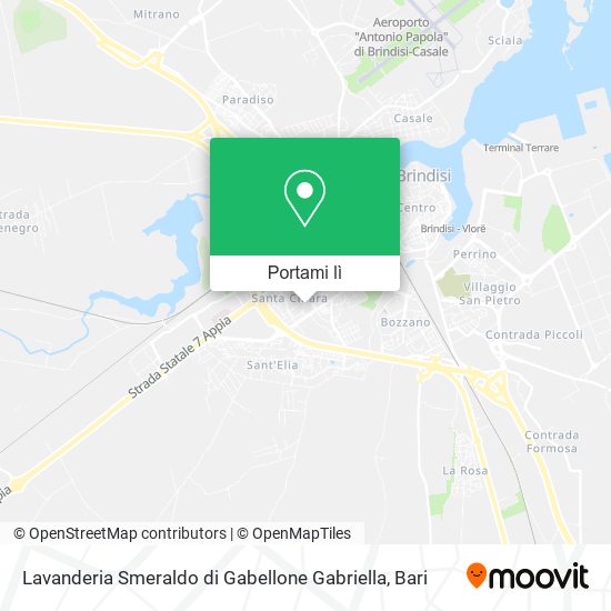 Mappa Lavanderia Smeraldo di Gabellone Gabriella