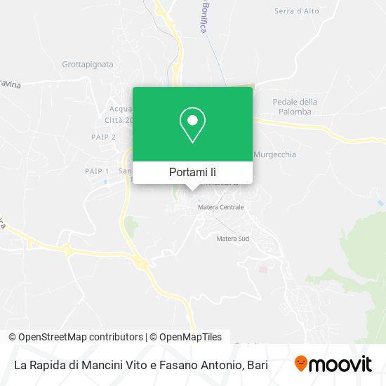Mappa La Rapida di Mancini Vito e Fasano Antonio