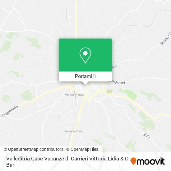 Mappa Valleditria Case Vacanze di Carrieri Vittoria Lidia & C.