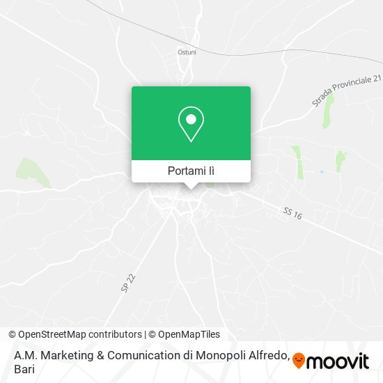 Mappa A.M. Marketing & Comunication di Monopoli Alfredo