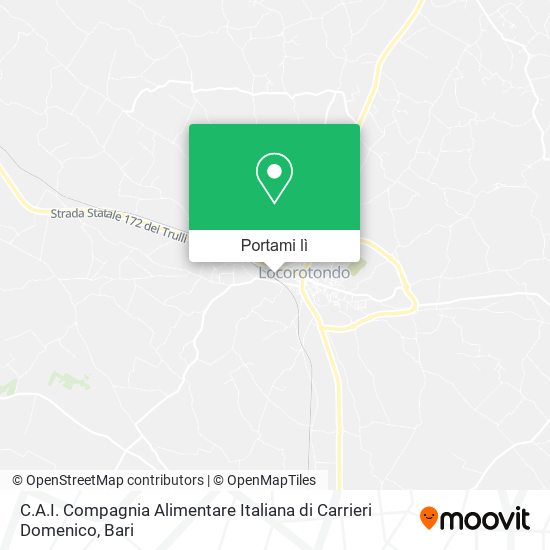 Mappa C.A.I. Compagnia Alimentare Italiana di Carrieri Domenico