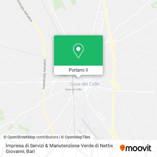 Mappa Impresa di Servizi & Manutenzione Verde di Nettis Giovanni