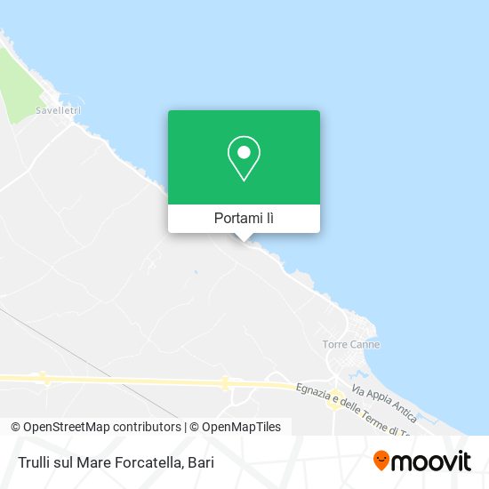 Mappa Trulli sul Mare Forcatella