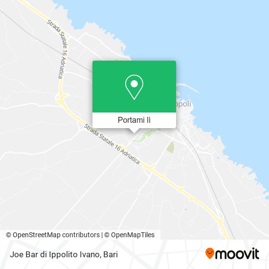 Mappa Joe Bar di Ippolito Ivano
