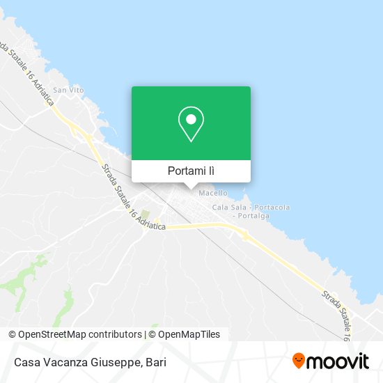 Mappa Casa Vacanza Giuseppe
