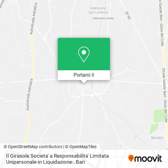 Mappa Il Girasole Societa' a Responsabilita' Limitata Unipersonale-in Liquidazione-