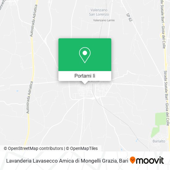 Mappa Lavanderia Lavasecco Amica di Mongelli Grazia