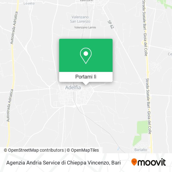 Mappa Agenzia Andria Service di Chieppa Vincenzo