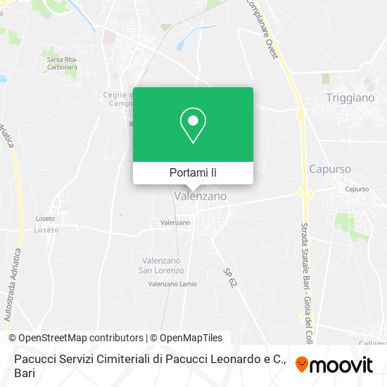 Mappa Pacucci Servizi Cimiteriali di Pacucci Leonardo e C.