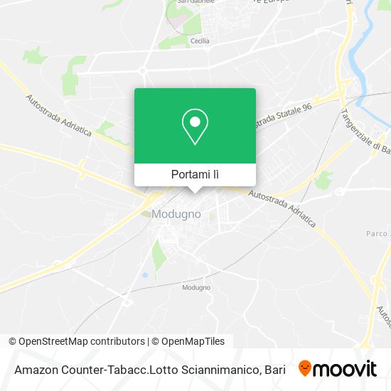 Mappa Amazon Counter-Tabacc.Lotto Sciannimanico