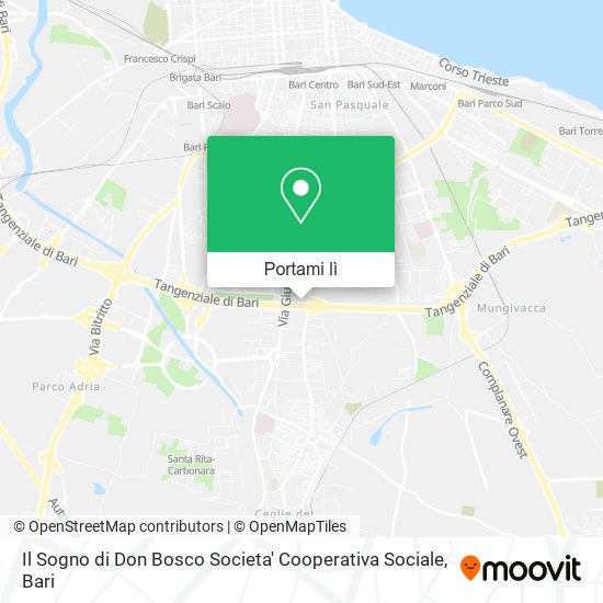 Mappa Il Sogno di Don Bosco Societa' Cooperativa Sociale