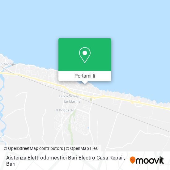 Mappa Aistenza Elettrodomestici Bari Electro Casa Repair