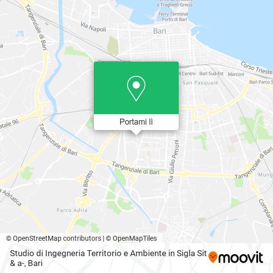 Mappa Studio di Ingegneria Territorio e Ambiente in Sigla Sit & a-