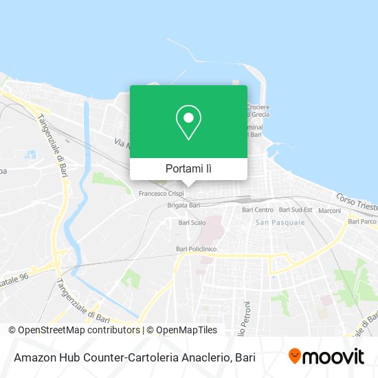 Mappa Amazon Hub Counter-Cartoleria Anaclerio