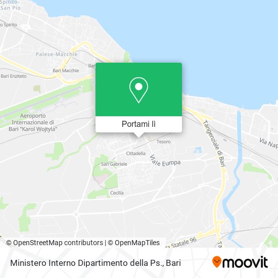 Mappa Ministero Interno Dipartimento della Ps.