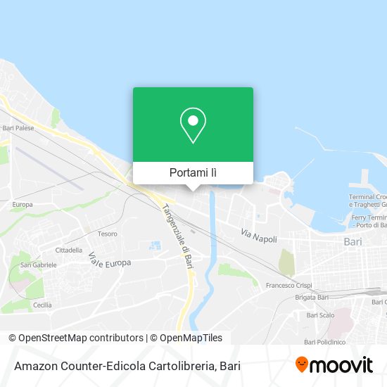 Mappa Amazon Counter-Edicola Cartolibreria