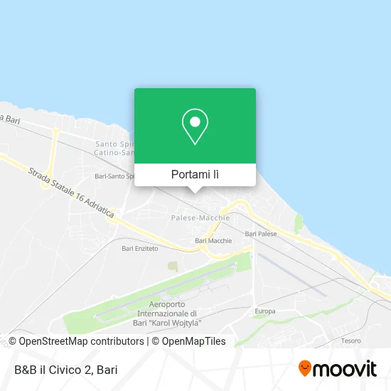 Mappa B&B il Civico 2