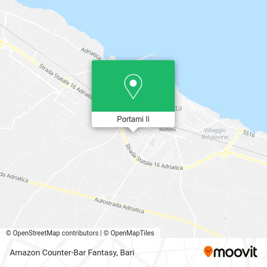 Mappa Amazon Counter-Bar Fantasy