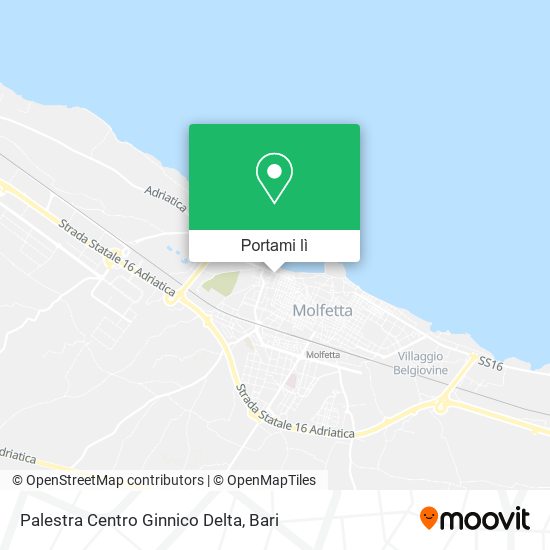 Mappa Palestra Centro Ginnico Delta