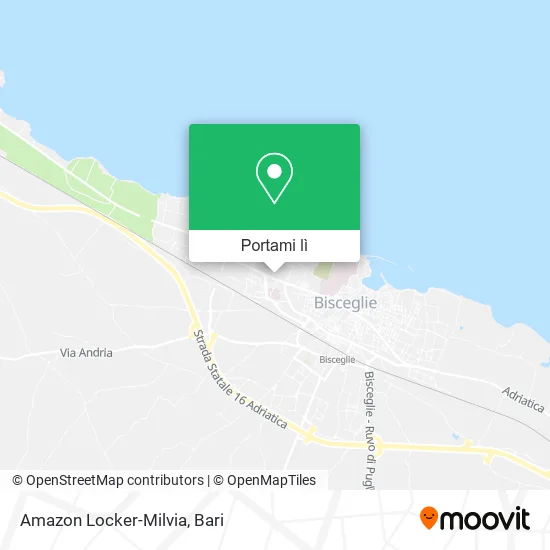 Mappa Amazon Locker-Milvia