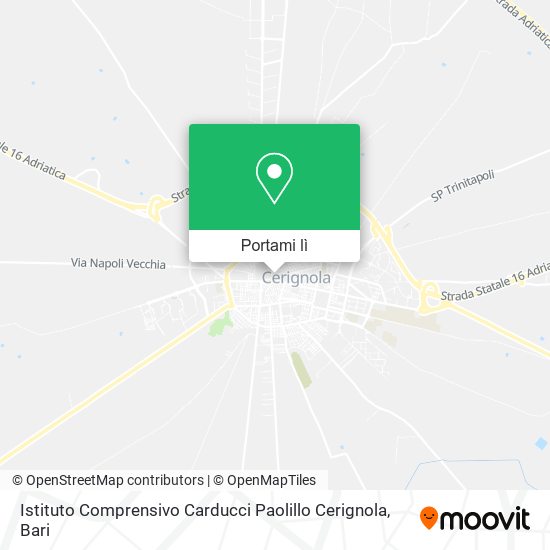 Mappa Istituto Comprensivo Carducci Paolillo Cerignola