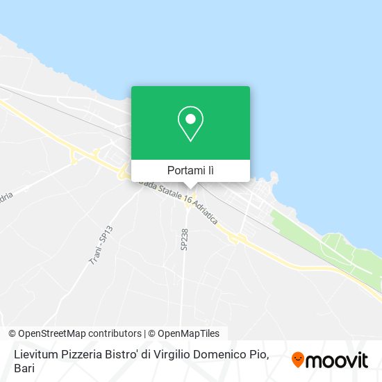 Mappa Lievitum Pizzeria Bistro' di Virgilio Domenico Pio